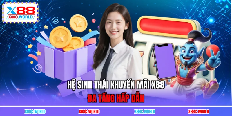 Hệ sinh thái khuyến mãi X88 đa tầng hấp dẫn