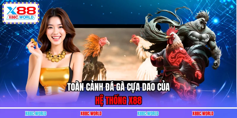 Toàn cảnh đá gà cựa dao của hệ thống X88